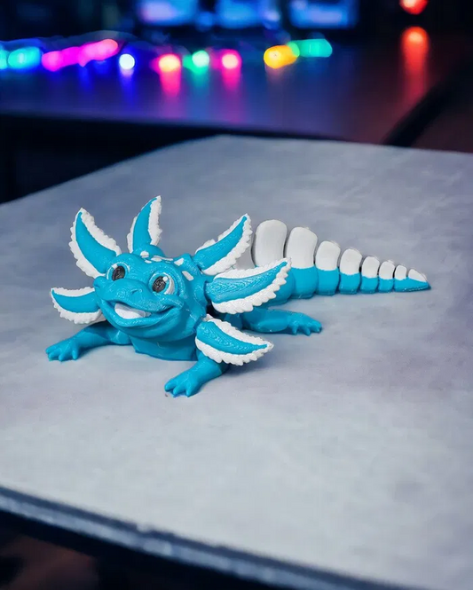 Blue Ice Pop Axolotl