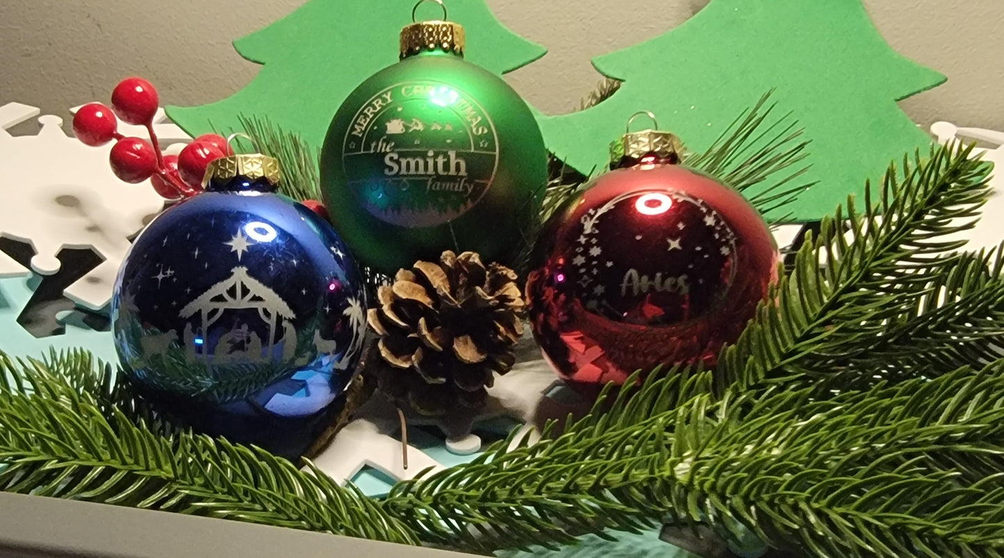 Glass Christmas Ornaments